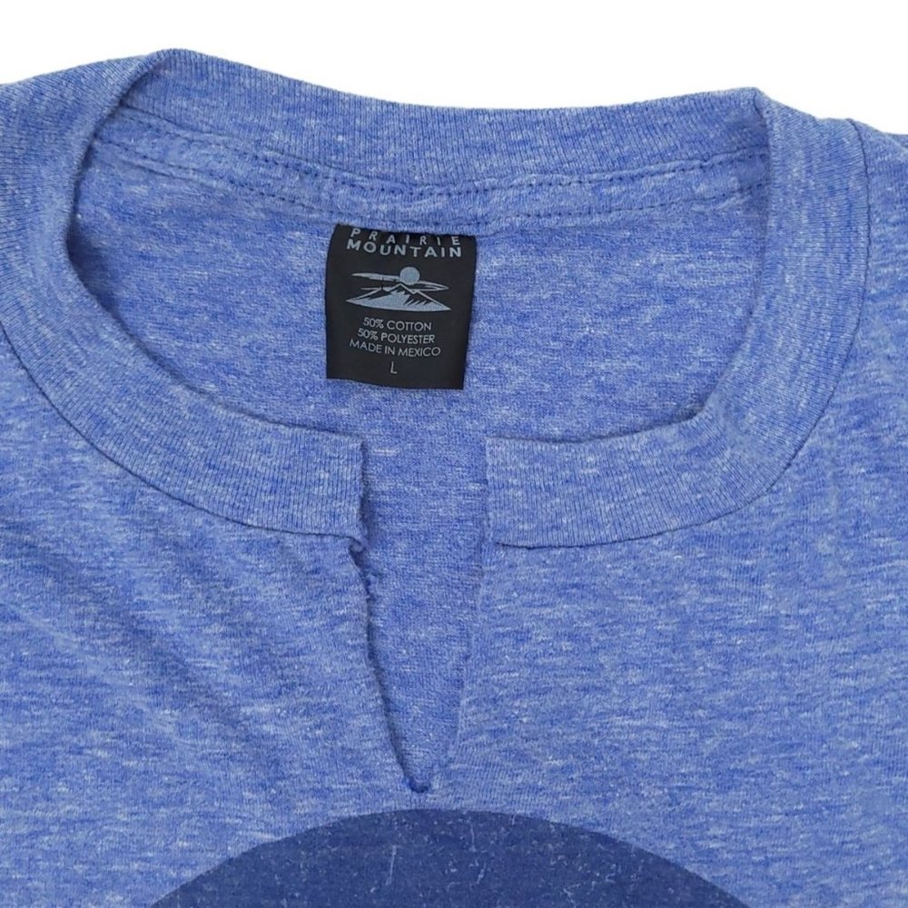 Prairie Mountain NASA Logo T Shirt Mens L Short Sleeve Blue Space - Picture 4 of 9